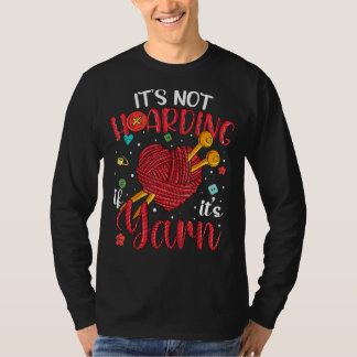 T-shirt Il n'accueille pas ses femmes à fils Knitter Knit
