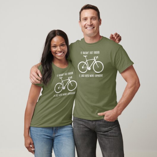 T-shirt Il ne devient pas plus facile il devient juste plu (Unisexe)