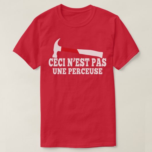 T-shirt Il ne s'agit pas d'un Humour de forage Premium TSh (Design devant)
