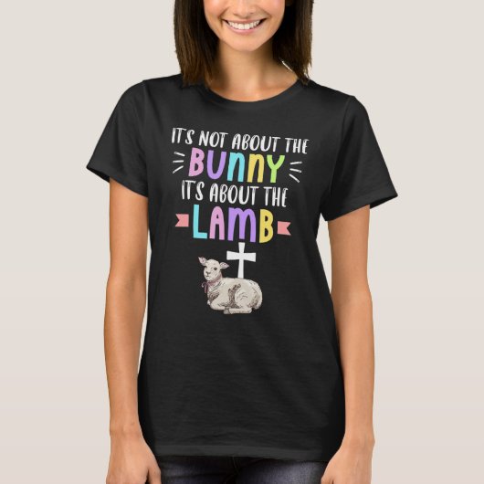 T-shirt Il ne s'agit pas d'un lapin, il s'agit de l'agneau (Devant)