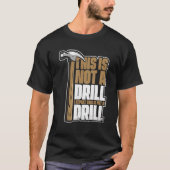 T-shirt Il ne s'agit pas d'un technicien en bois de charpe (Devant)