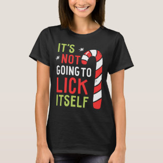 T-shirt Il ne va pas se lécher sucre de canne de Noël