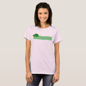 T-shirt Il n'est pas être facile vert (Devant entier)