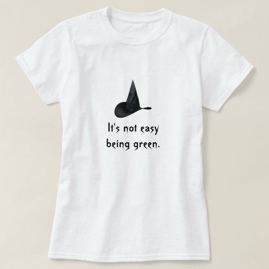 T-shirt Il n'est pas être facile vert (Design devant)