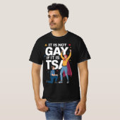 T-shirt Il N'Est Pas Gay S'Il Est TSA Funky Security Airli (Devant entier)