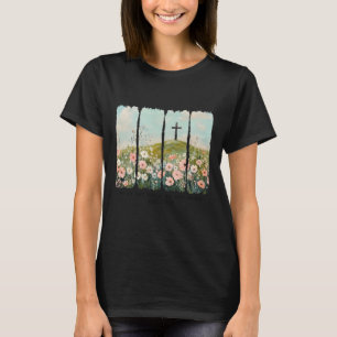 T-shirt Il n'est pas ici Il est ressuscité Jésus-Christ he