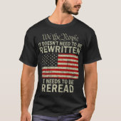T-shirt Il n'est pas nécessaire de réécrire la Constitutio (Devant)