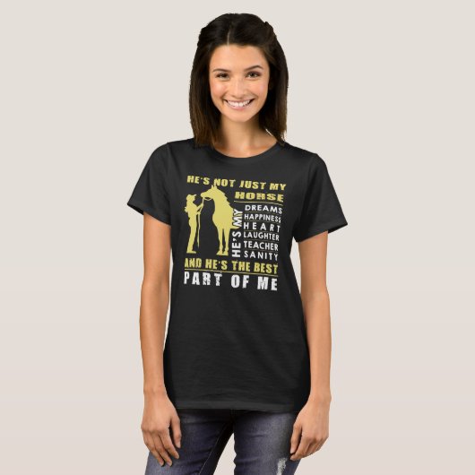 T-shirt Il n'est pas simplement mon cheval (Devant entier)