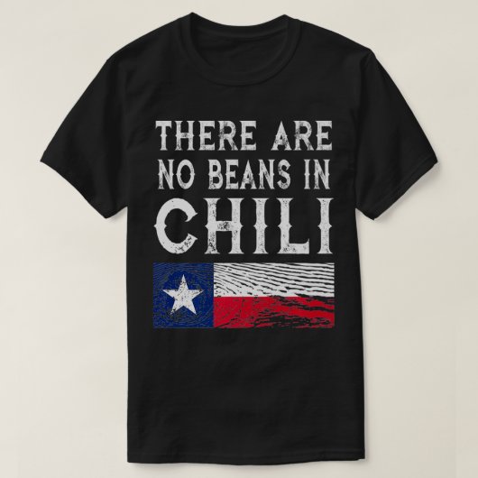 T-shirt Il N'Y A Pas De Haricots Dans Chili Teas Flag Prem (Design devant)
