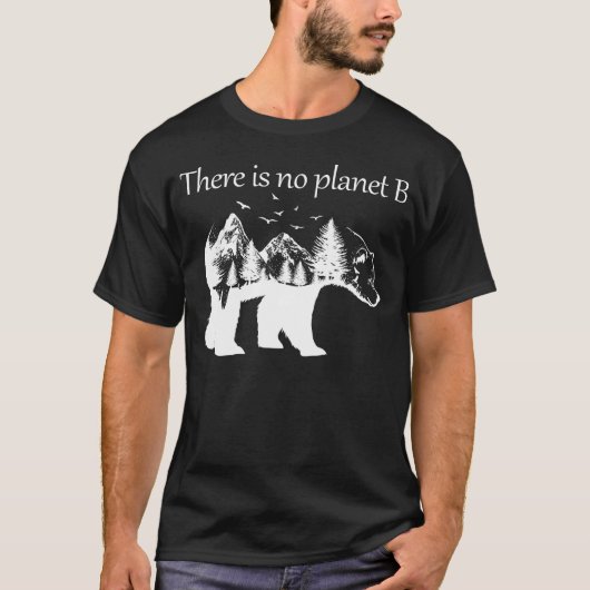 T-shirt il n'y a pas de planète b (Devant)