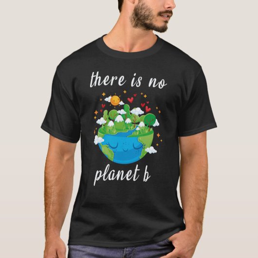 T-shirt il n'y a pas de planète b (Devant)