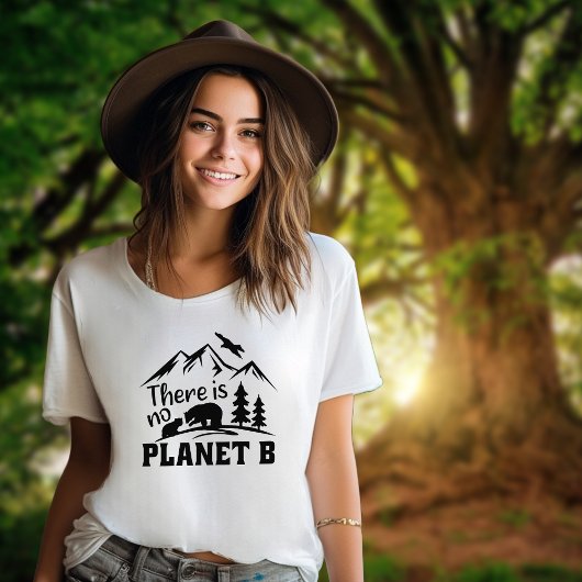 T-shirt Il n'y a pas de planète B, activisme végétal