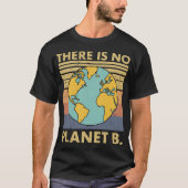 T-shirt Il n'y a pas de planète B - Retro Globe avec couch (Devant)