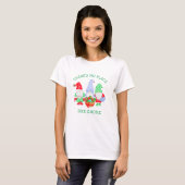 T-shirt Il n'y a pas d'endroit comme Noël Gnome (Devant entier)
