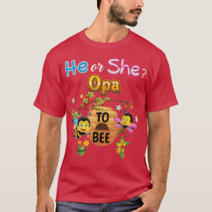 T-shirt Il Ou Elle Opte Pour Être Sexe Révéler Père Bébé