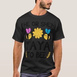 T-shirt Il ou elle yaya pour être future grand-mère