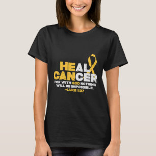 T-shirt Il peut guérir la conscience du cancer de l'enfanc
