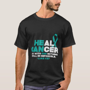 T-shirt Il peut guérir le cancer Dieu Conscience du cancer