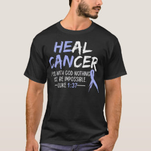 T-shirt Il peut guérir le cancer Estomac Sensibilisation a
