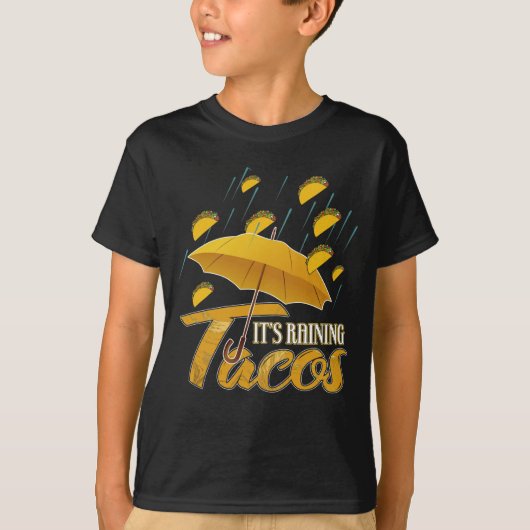 T-shirt Il pleut des tacos (Devant)