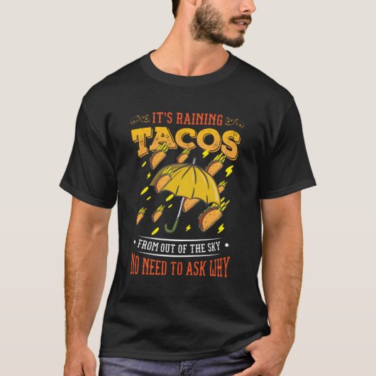 T-shirt Il Pleut Tacos Taco (Devant)