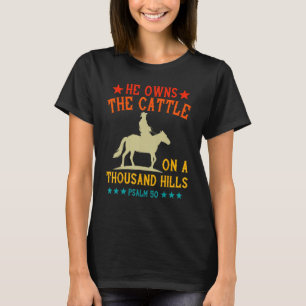 T-shirt Il Possède Le Béton Sur Un Psaume De Mille Colline