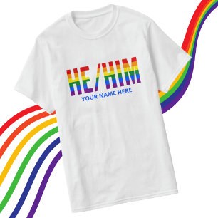 T-shirt Il Pronounounes dans LGBTQ Rainbow Pride Stripes