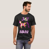T-shirt il suffit de l'éloigner chevaux filles Conception (Devant entier)