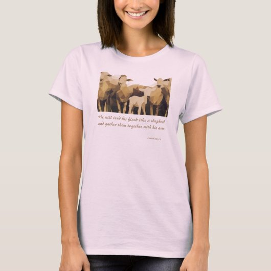 T-shirt Il Tendra Son Éternel 40:11 (Devant)