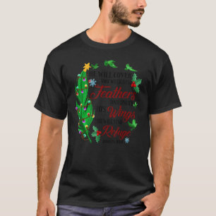 T-shirt Il Vous Couvrira Avec Ses Plumes Citation Bible Ps