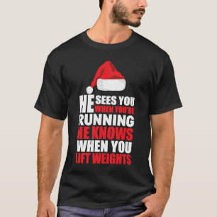T-shirt Il vous voit quand vous êtes en train de courir dr