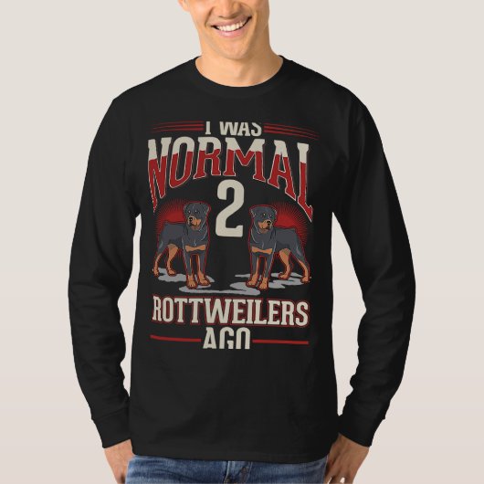 T-shirt Il y a 2 Rottweilers (Devant)