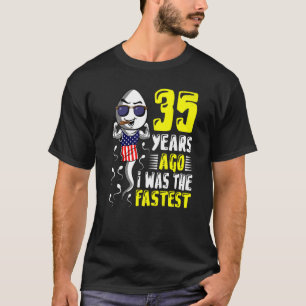 T-shirt Il Y A 35 Ans, J'Étais Le 35ème anniversaire le pl