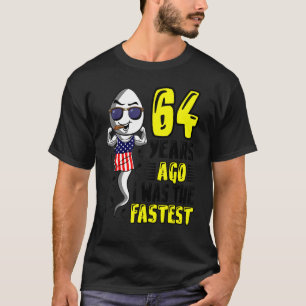 T-shirt Il Y A 64 Ans, J'Étais Le 64ème anniversaire le pl