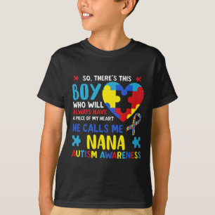 T-shirt Il y a ce garçon qu'il m'appelle Nana Grandma Auti