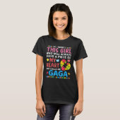 T-shirt Il Y A Cette Fille Qu'Elle M'Appelle Gaga Autism (Devant entier)