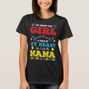 T-shirt Il y a cette fille qu'elle m'appelle Nana Grandma