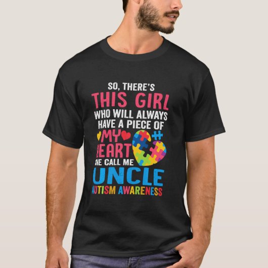 T-shirt Il y a cette fille qu'il m'appelle l'autisme des c (Devant)