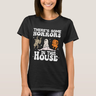 T-shirt Il y a des horreurs dans cette maison Citrouille f