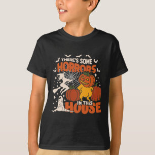 T-shirt Il y a des horreurs dans cette maison Citrouille f