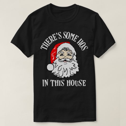 T-shirt Il y a des trous dans cette maison Drôle Noël San (Design devant)