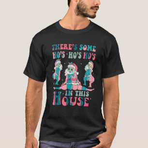 T-shirt Il y a des trous dans cette maison Noël rose Sant