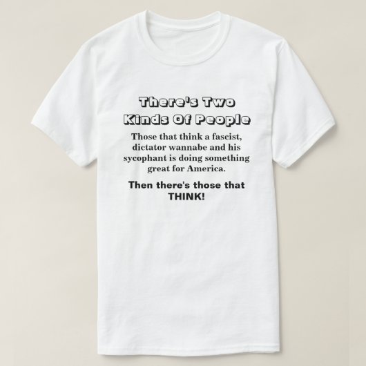 T-shirt Il y a deux sortes de gens..... (Design devant)