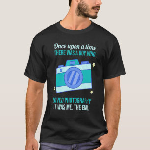 T-shirt Il Y A Eu Un Garçon Qui Aimait La Photographie