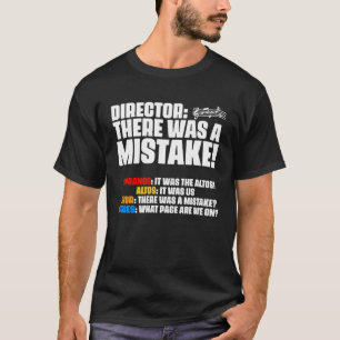 T-shirt Il y a eu une erreur Chef de chœur Sopranos Alto D