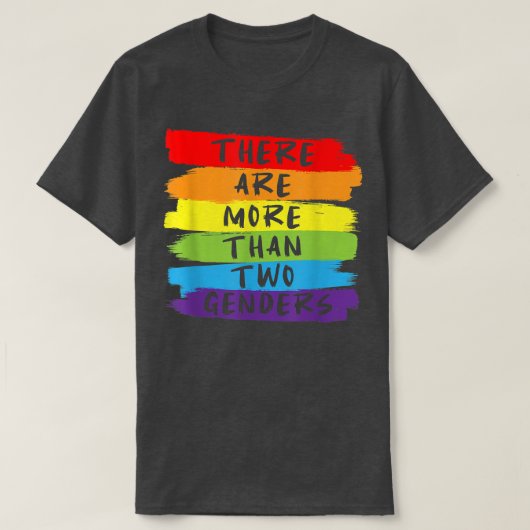 T-shirt Il Y A Plus De Deux Hommes LGBTQ  (Design devant)