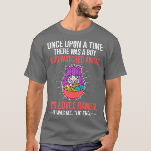 T-shirt Il Y Avait Un Garçon Qui Regardait Anime Et Aimait