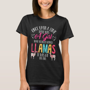 T-shirt Il y avait une fille qui aimait vraiment les llama