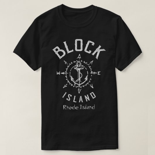 T-shirt Île Block Rhode (Design devant)