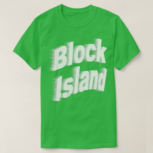 T-shirt Île Block Rhode Island 3 (Design devant)